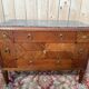 Art Deco walnut and black marble commode from the 1960s.