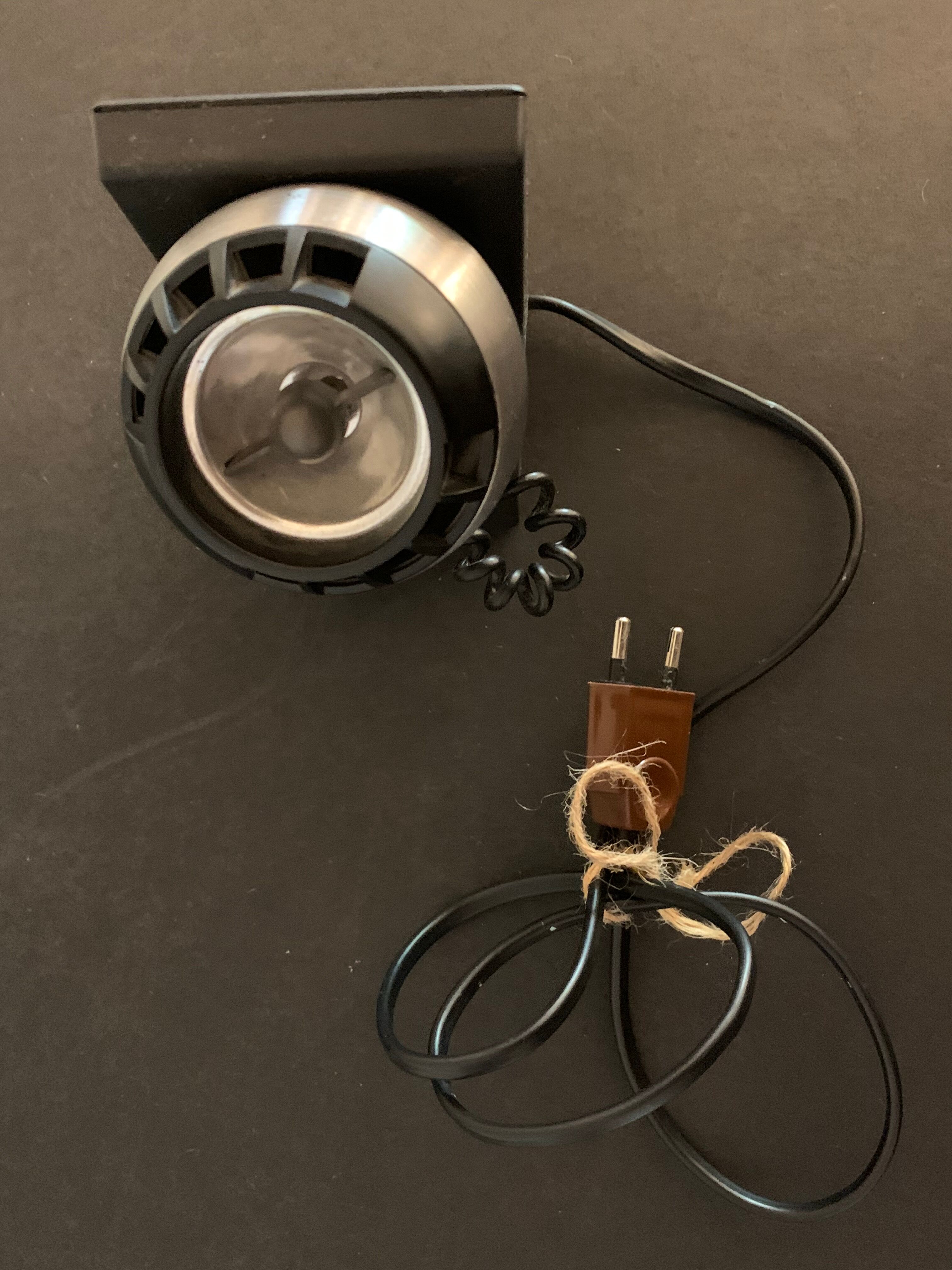 Lampe spot noire articulée Osram 1970