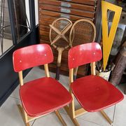 Vintage red Casala children's chair