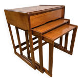 Tables gigognes rétro vintage en teck du milieu du siècle par G Plan – Élégantes années 1960