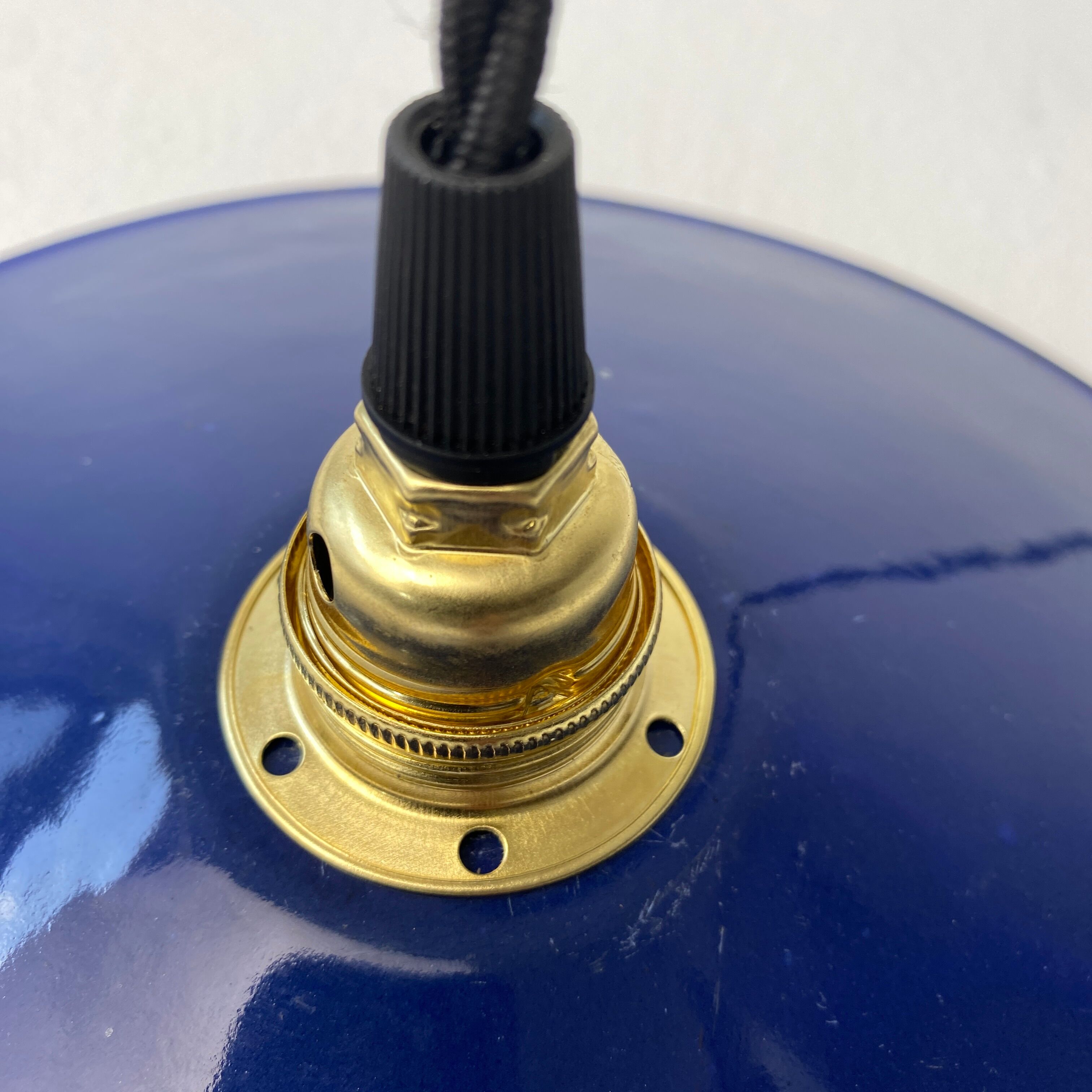 Former blue enamel industrial suspension