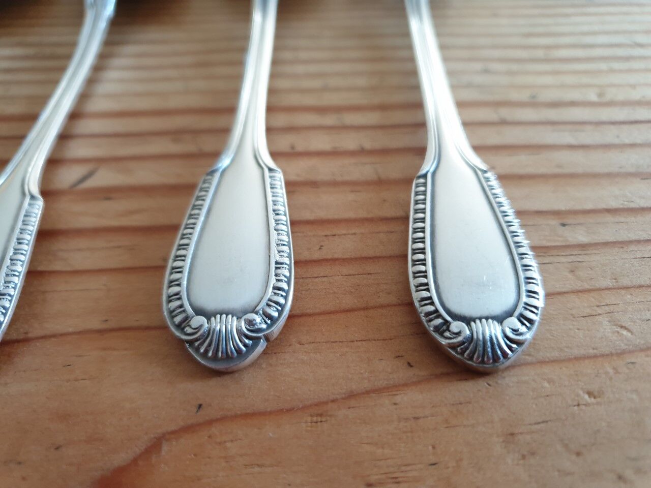 Set of 6 small old boulenger spoons