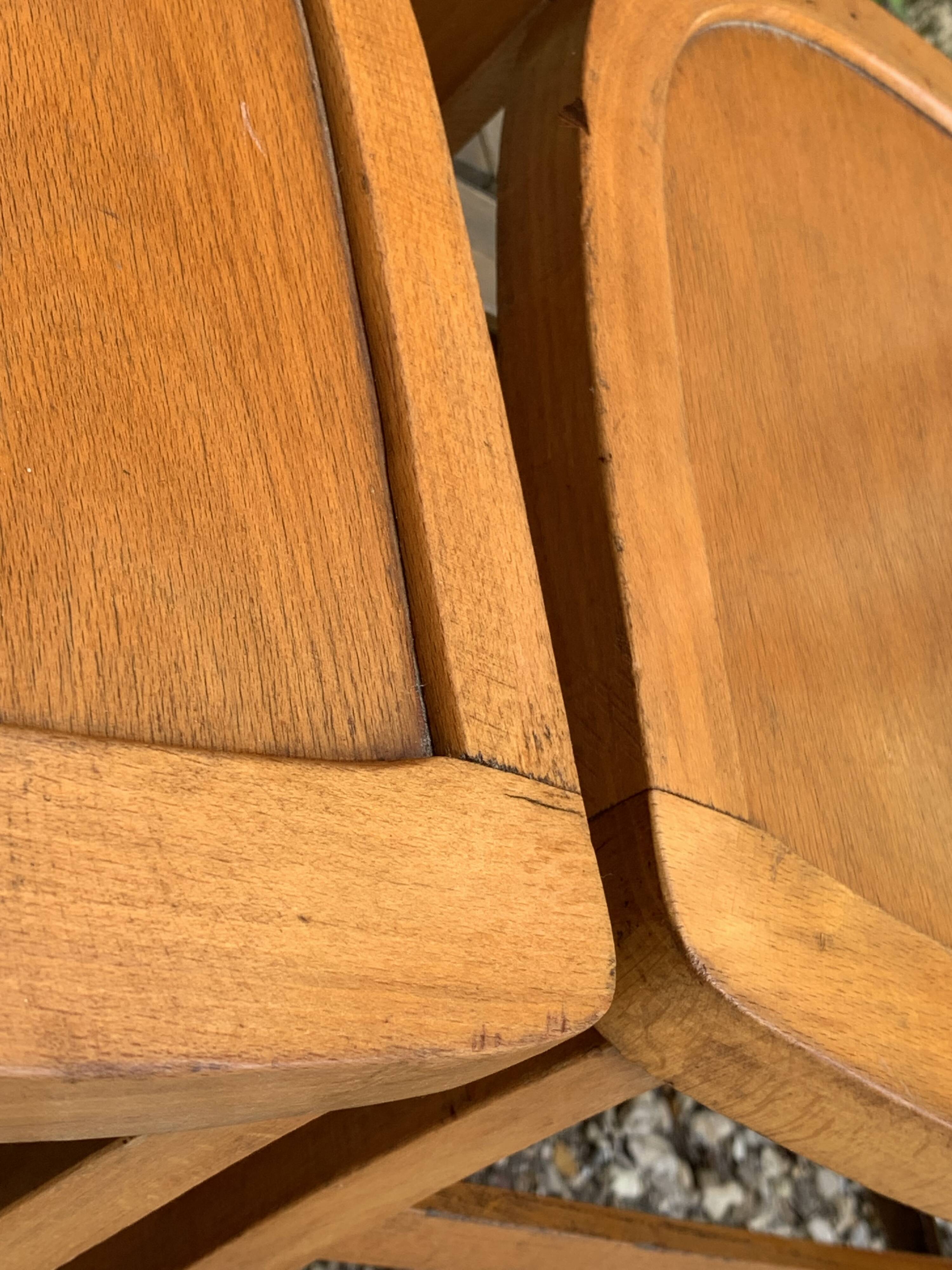 4 vintage Luterma bistro chairs 1940