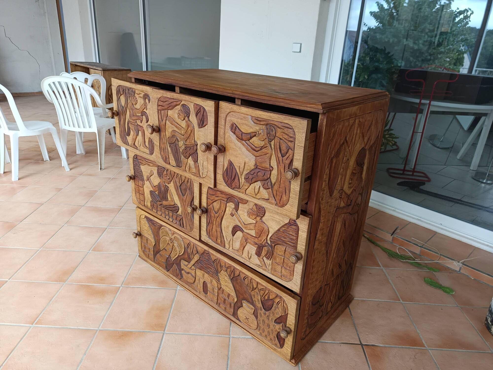 African drawer furniture