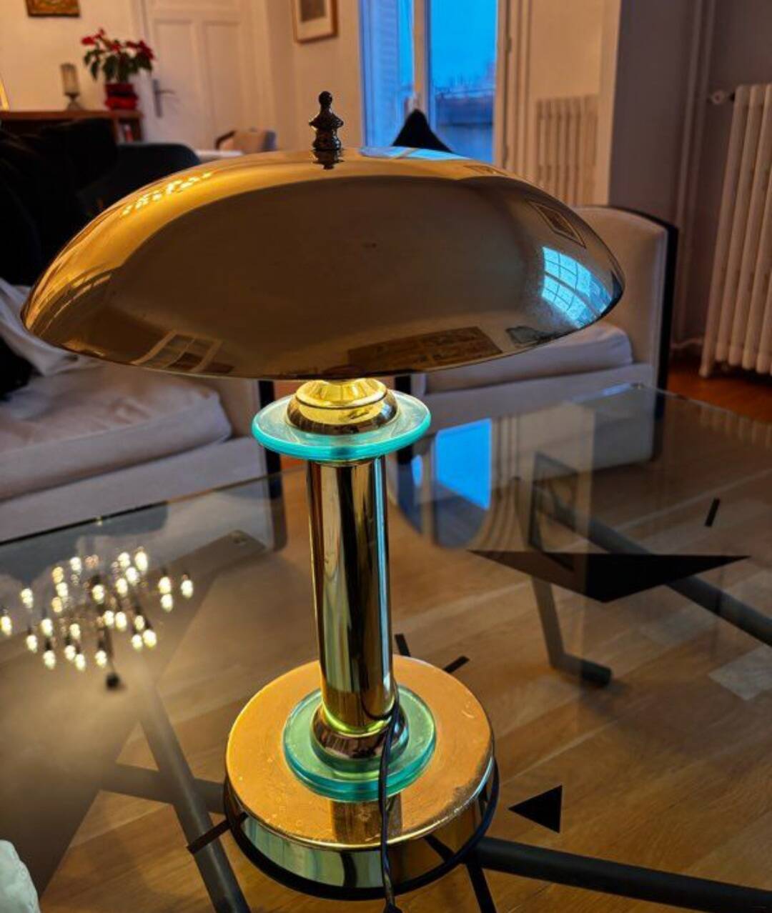 Banker mushroom desk lamp