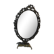 Psyche table mirror on brass stand