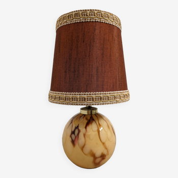 Lampe de chevet boule en verre des années 50/60