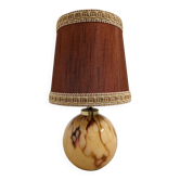 Glass ball bedside lamp from the 50s/60s