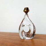 French glass table lamp from the mid-century by Daum, 1960s.