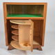 Swivel bar cabinet