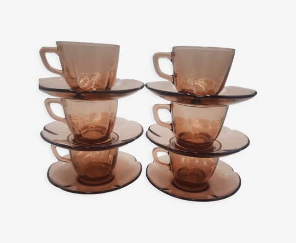 6 tasses à café vintage Duralex