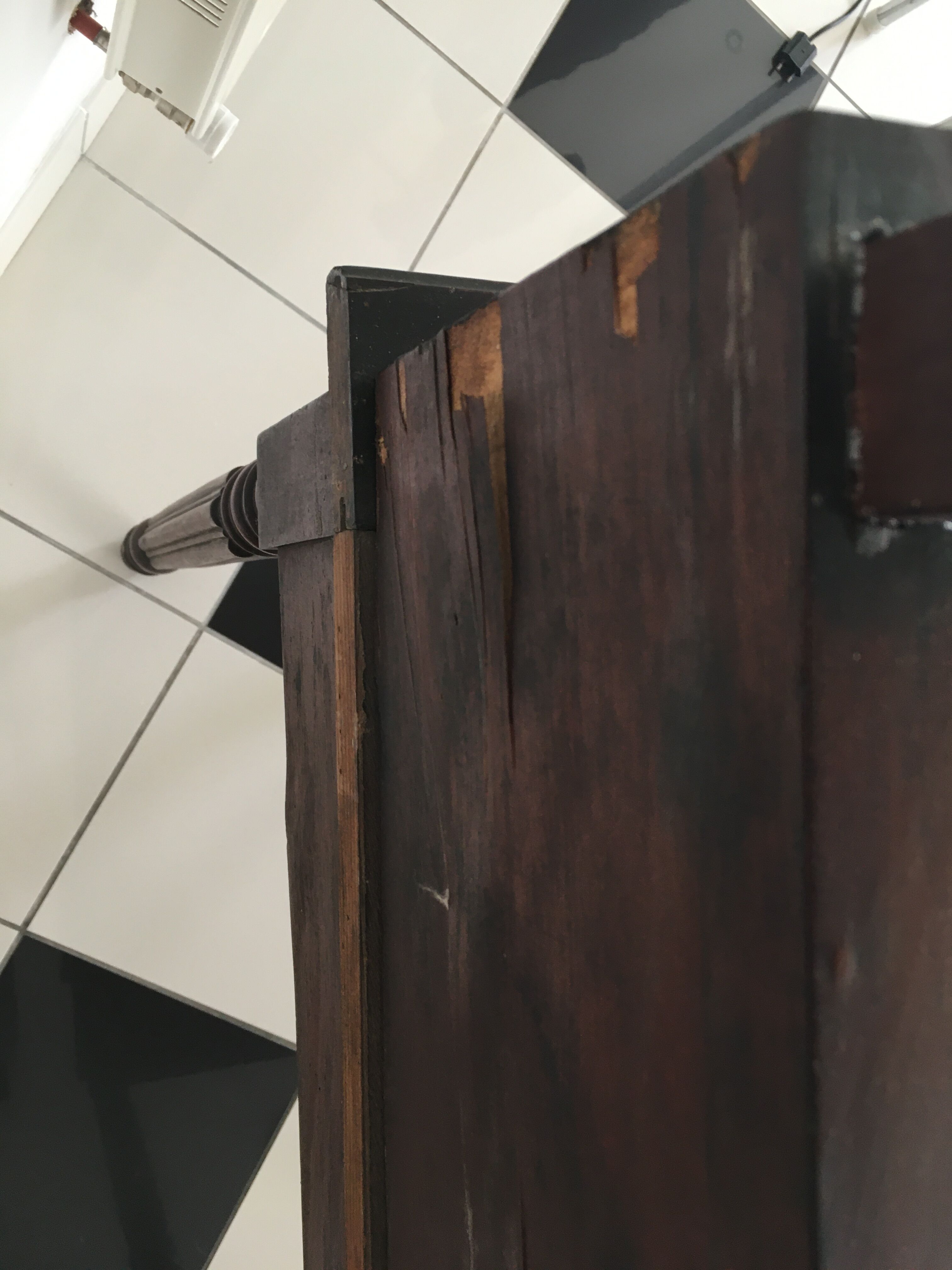 Wooden secretary office