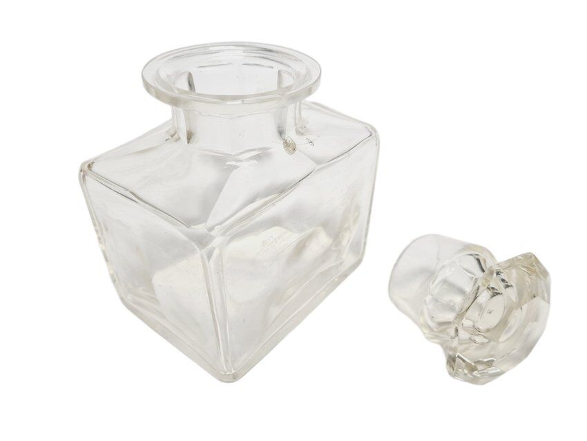 Biedermeier crystal tea box, Germany, 1890s