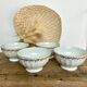 4 small vintage porcelain bowls France