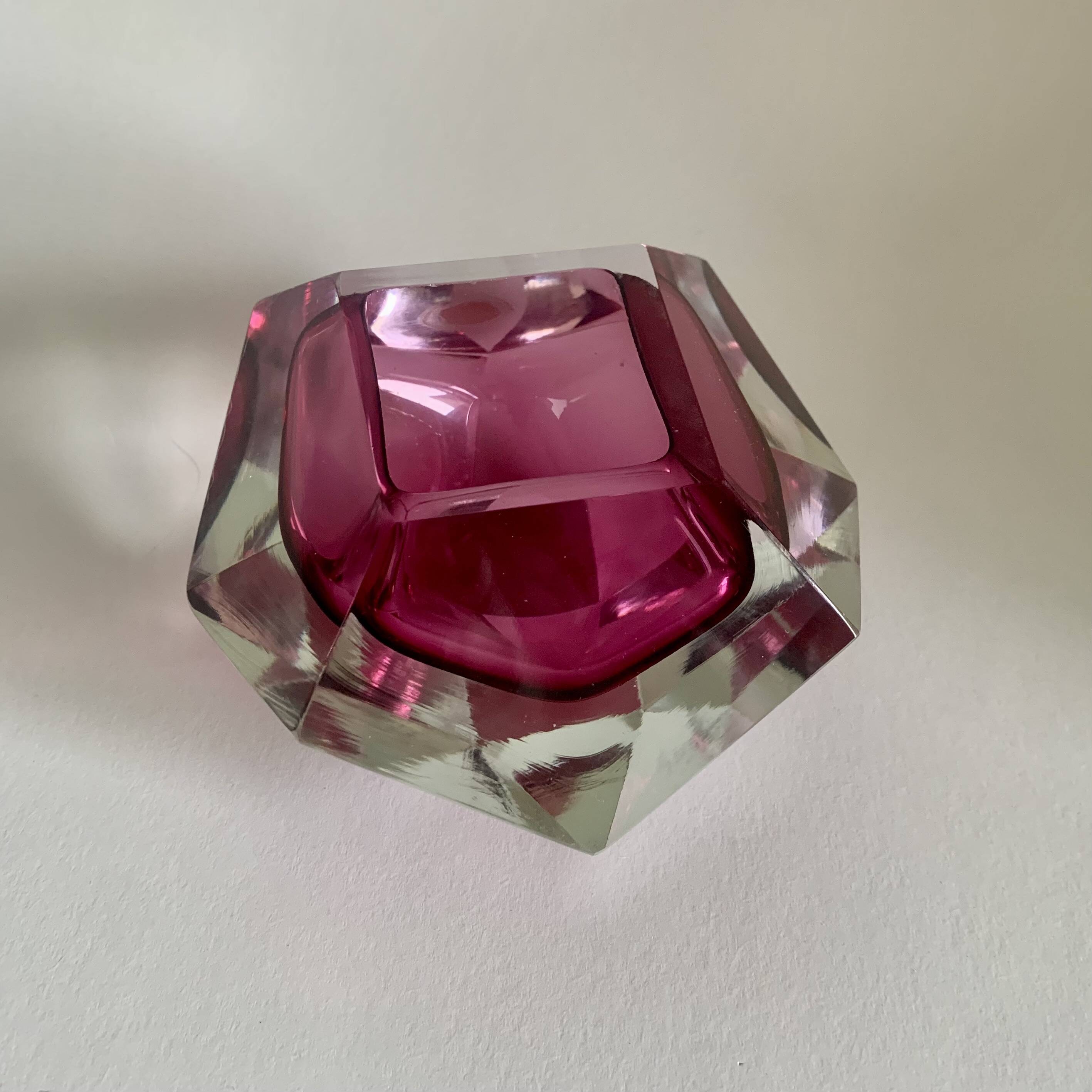 Cendrier de F. Poli pour Murano, Italie, années 1960