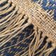 Hemp and wool woven carpet - 132x72cm
