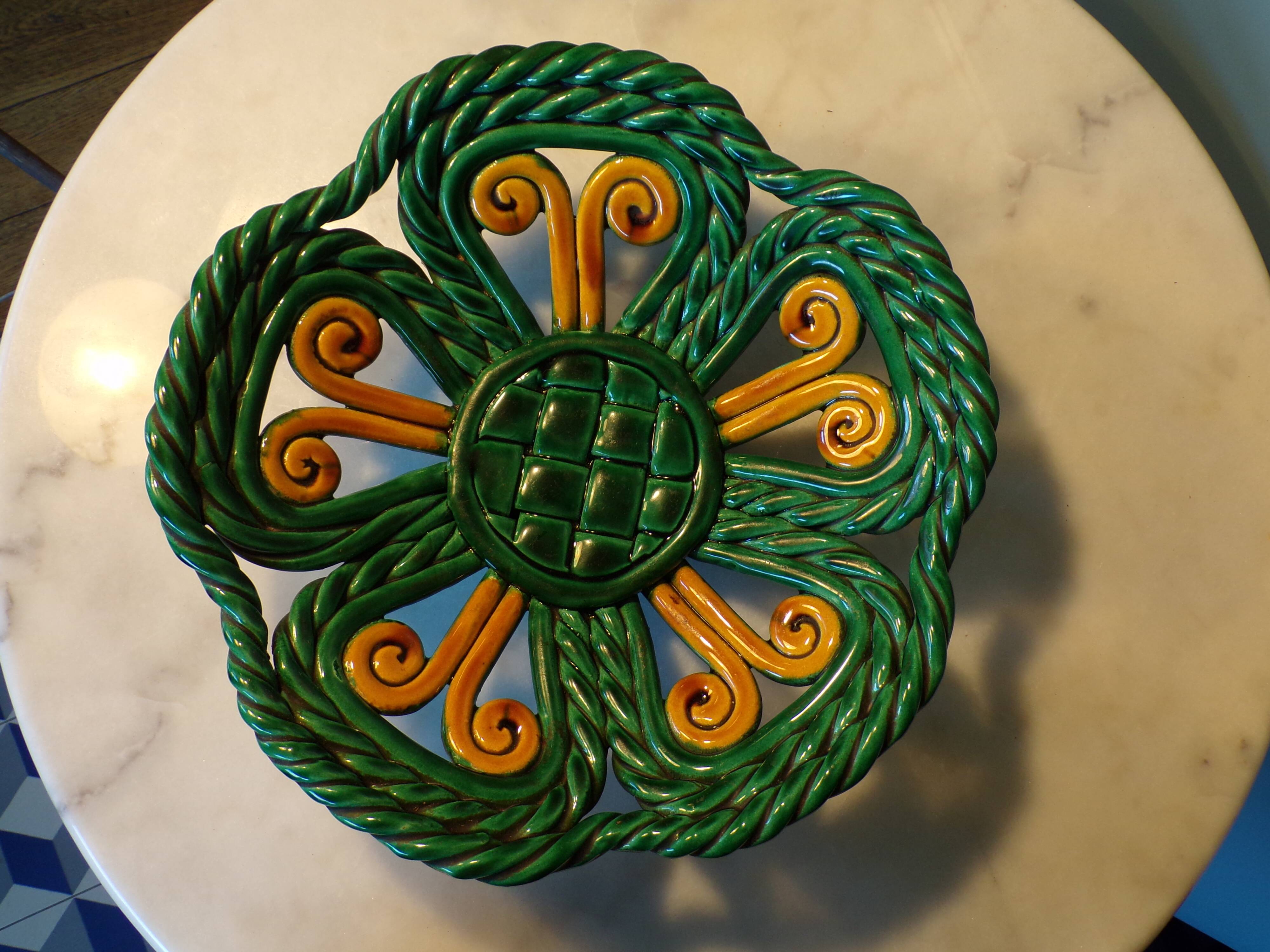 Vallauris ceramic braided bowl Ø31cm