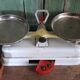 Small household scale with weight