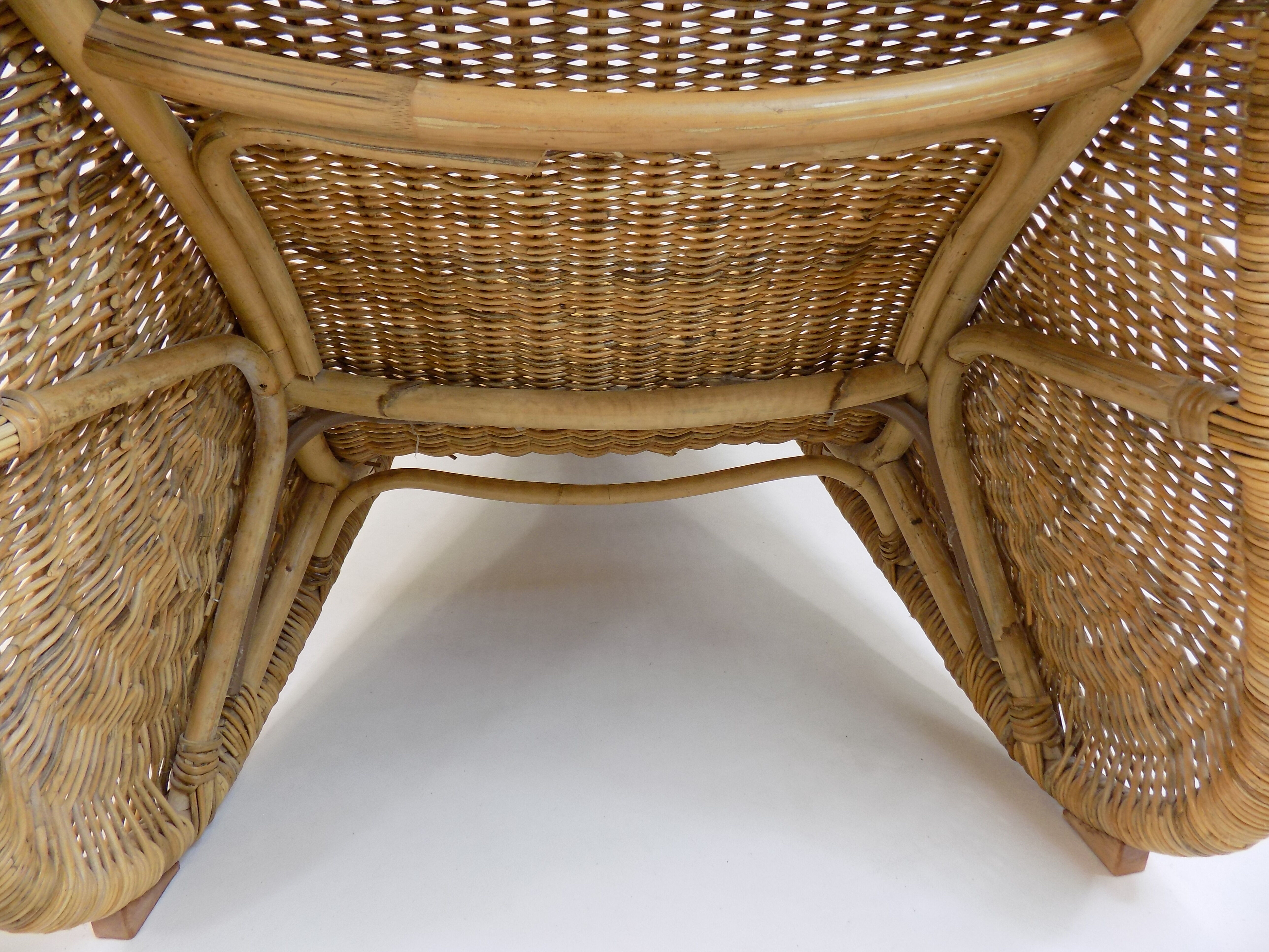 Chaise longue Karlskrona en rotin par Karl Malmvall