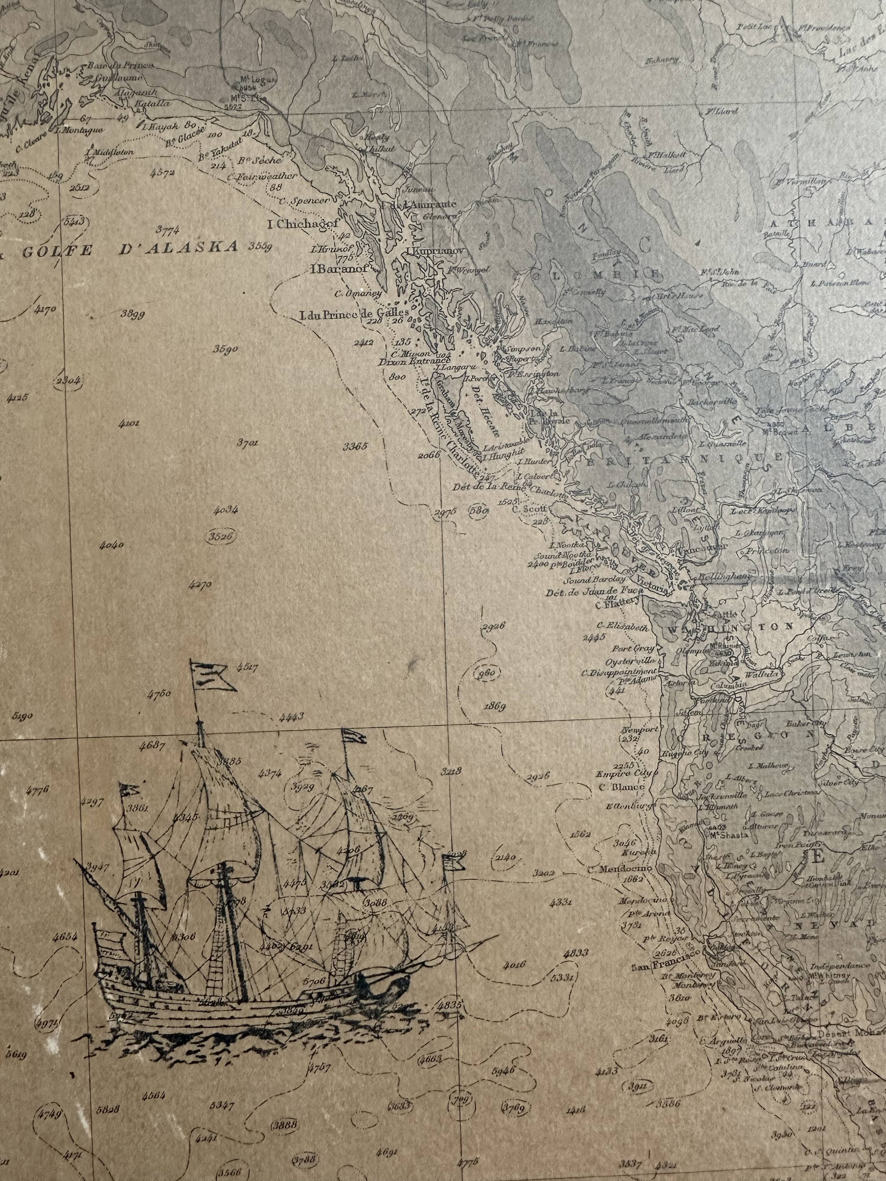 Planisphere of the naval hydrographic service