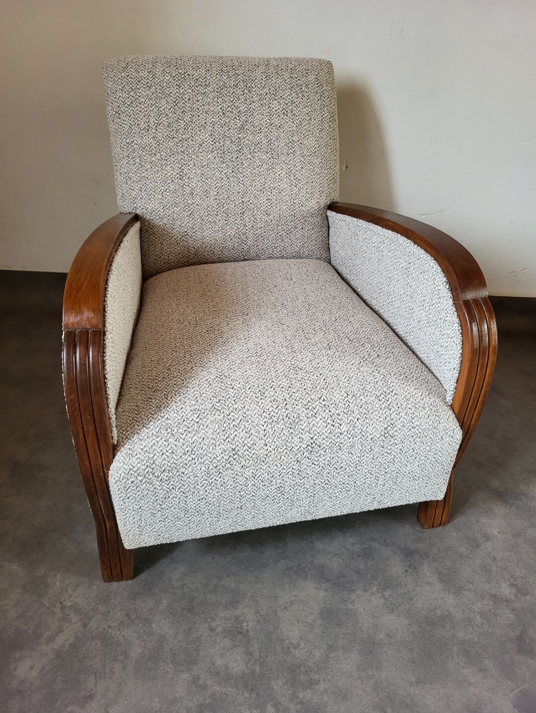 Restored 1930 art deco armchair