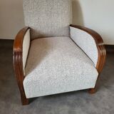 Restored 1930 art deco armchair