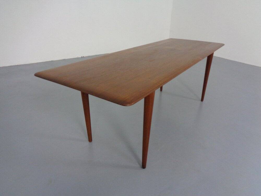 Teak Coffee Table by Peter Hvidt & Orla Mølgaard-Nielsen for Cado, 1960s