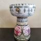 Kéraluc Faience Candle Holder Quimper signed L'Helguen