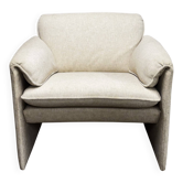 Fauteuil leolux Bora Bora tissu haricot