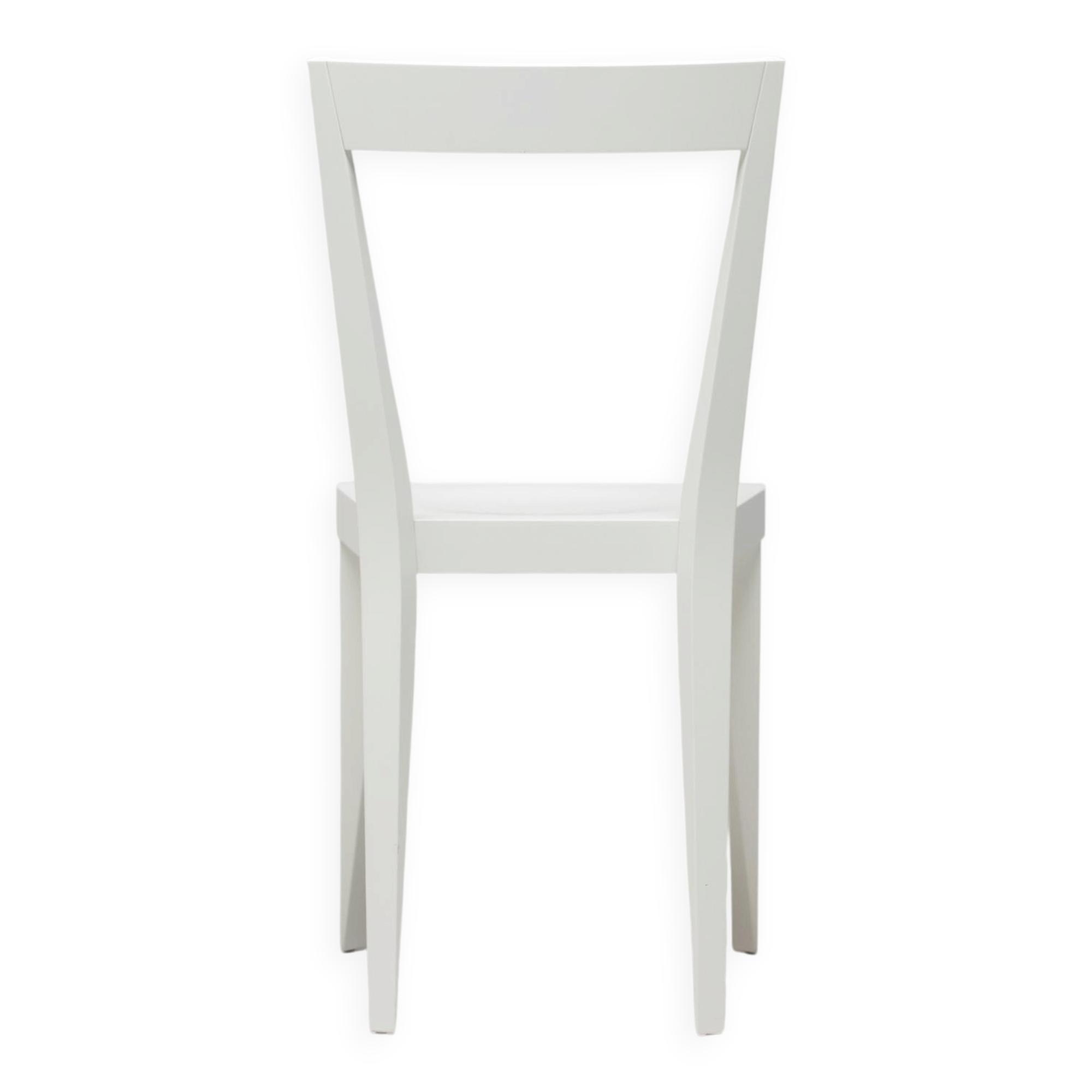 Lot de quatre chaises livia blanches, Gio Ponti