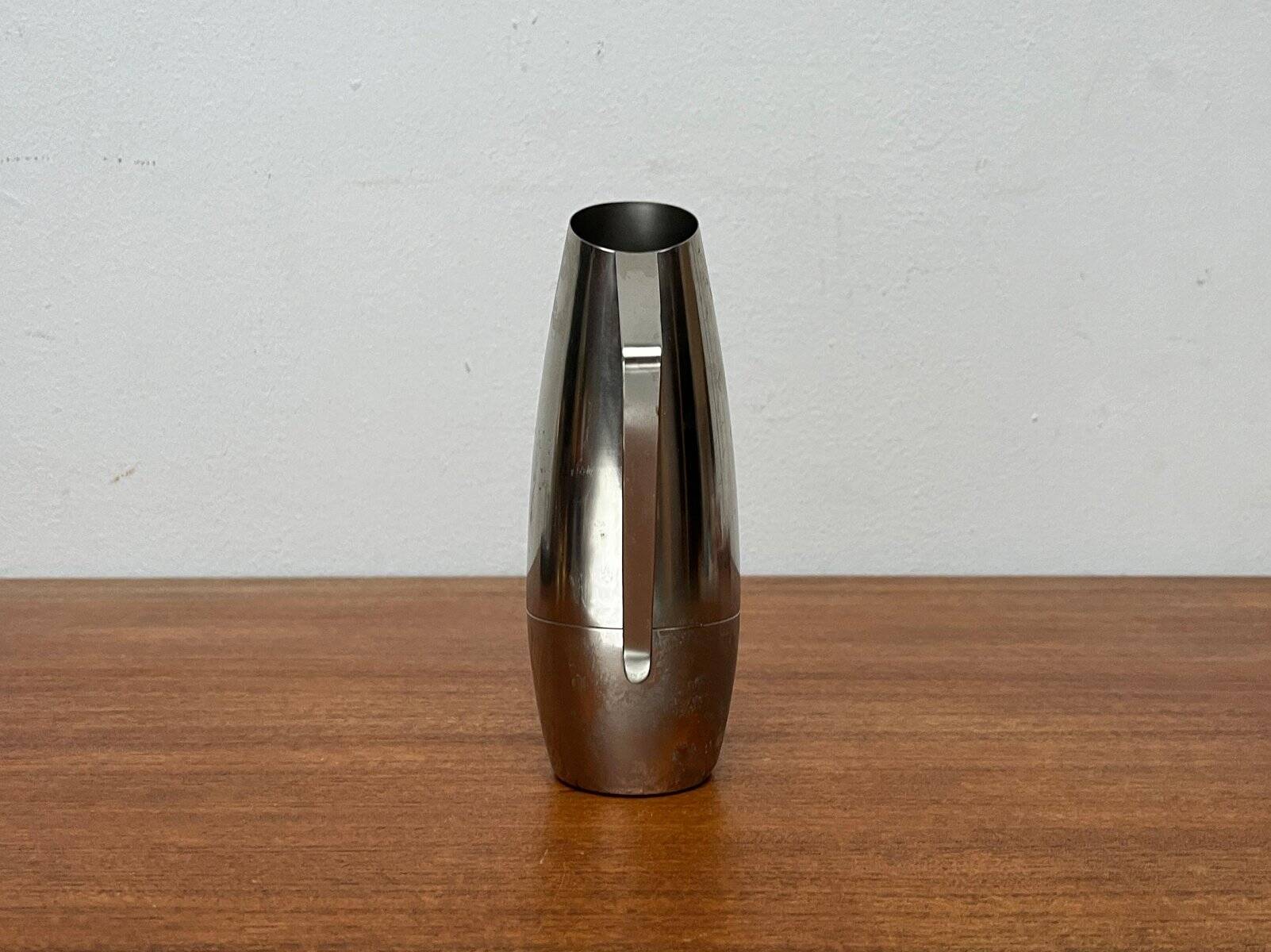 Mid-century pewter carafe vase by Dovo Holland, 1960s.