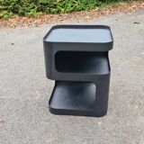 chevet contemporain / petit table métal acier noir Sandoval AMPM