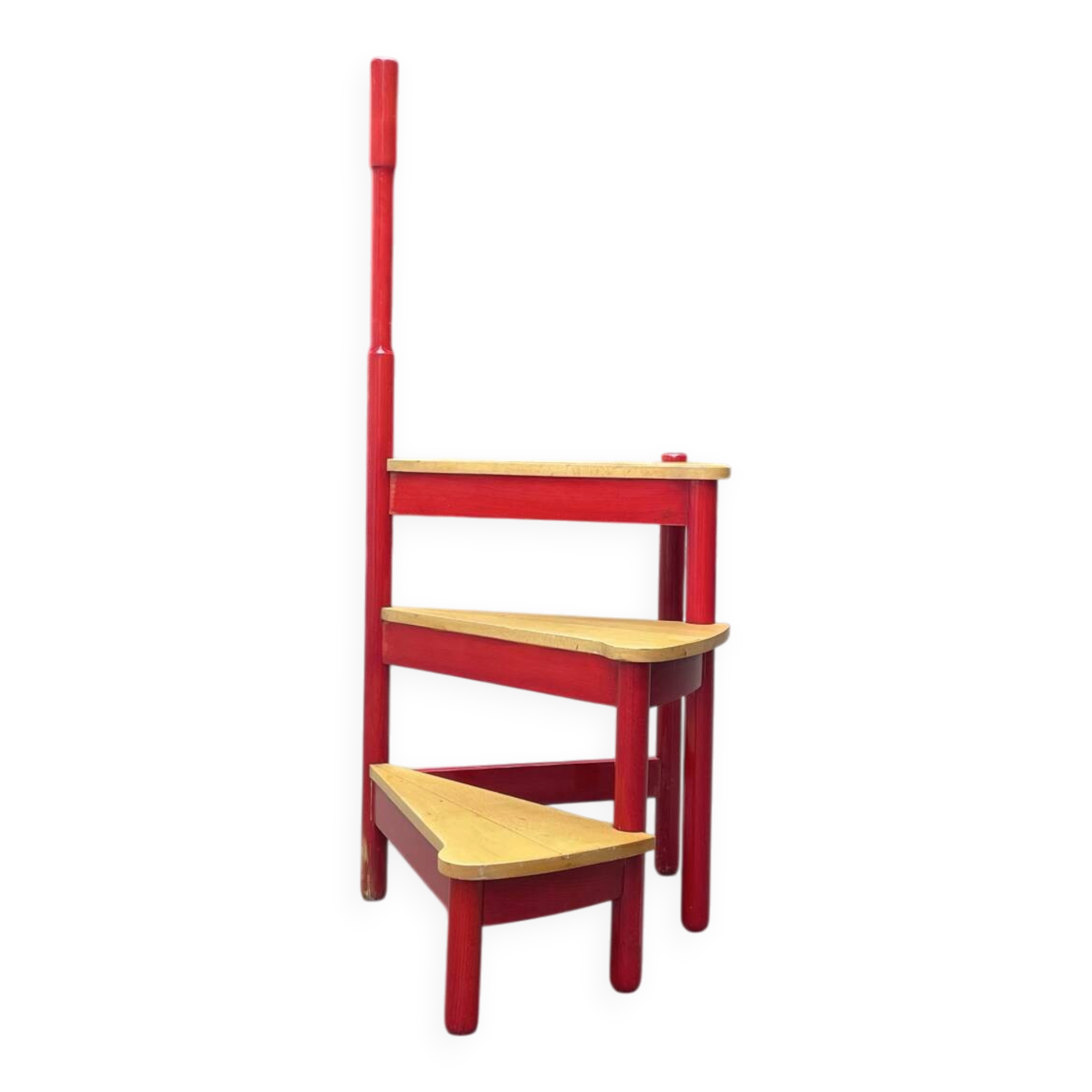 Library staircase by Vico Magistretti for Cassina