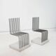 Postmodern 'Solid Chairs' attributed to Heinz Landes, Germany, 1986.