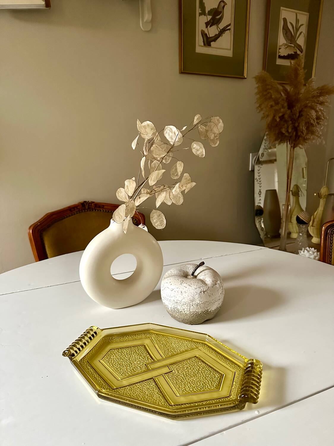 Art Deco molded glass dish