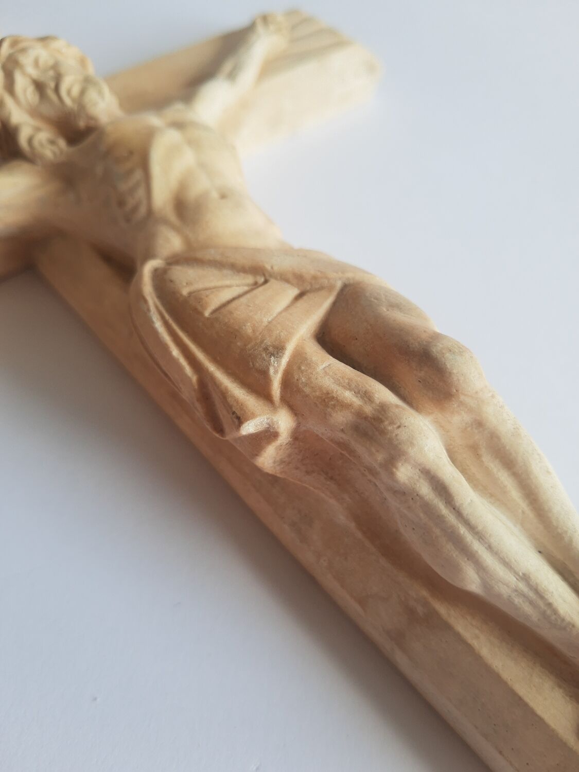 Vintage Christ plaster crucifix