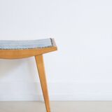 Footstool stool coloured fabric