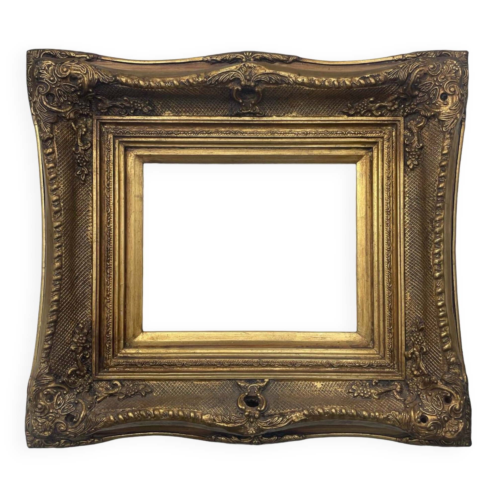 Antique golden wood frame