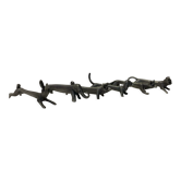 Set of 6 tin knife holders