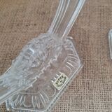 Pair of crystal candle holders