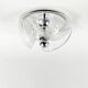 Pair of Large Mid-Century Space Age 'Wave' Ceiling Lights in Glass, 1970s