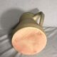 Old Accolay ceramic beige ceramic jug intage