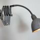 Grey Industrial Gooseneck Scissor Wall Lamp from Elektroinstala, 1960s