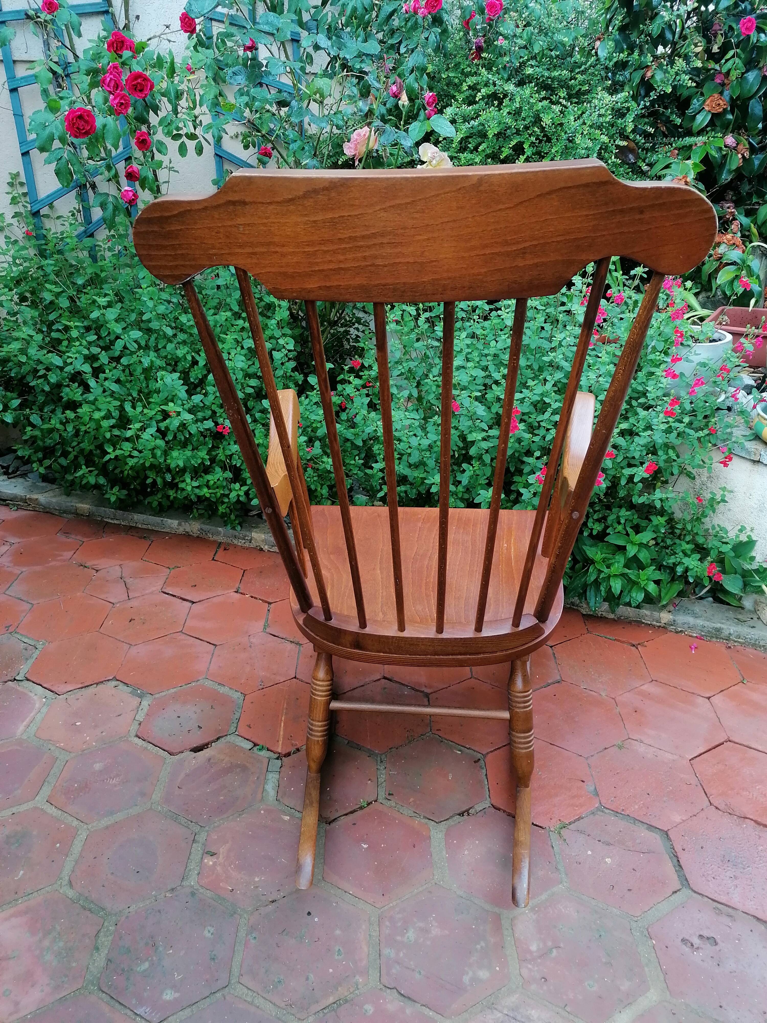 Wooden rocking chair
