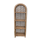 Etagère en rotin vintage