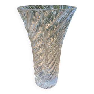 Large Arques crystal vase