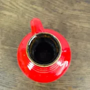 Vase, pichet rouge vintage West Germany
