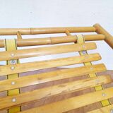 Vintage bamboo deckchair