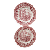 Set of 2 English porcelain plates - Grindley Staffordshire