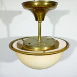 2-light brass ceiling light